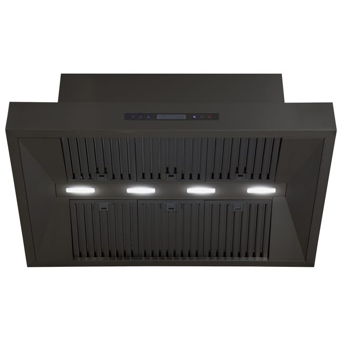 Excelsior 1200mm Wall Mounted BBQ Rangehood - 304 Stainless Steel with Black Finish