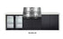 Crossray Premium Xplor White Outdoor Kitchen with 4 Burner BBQ