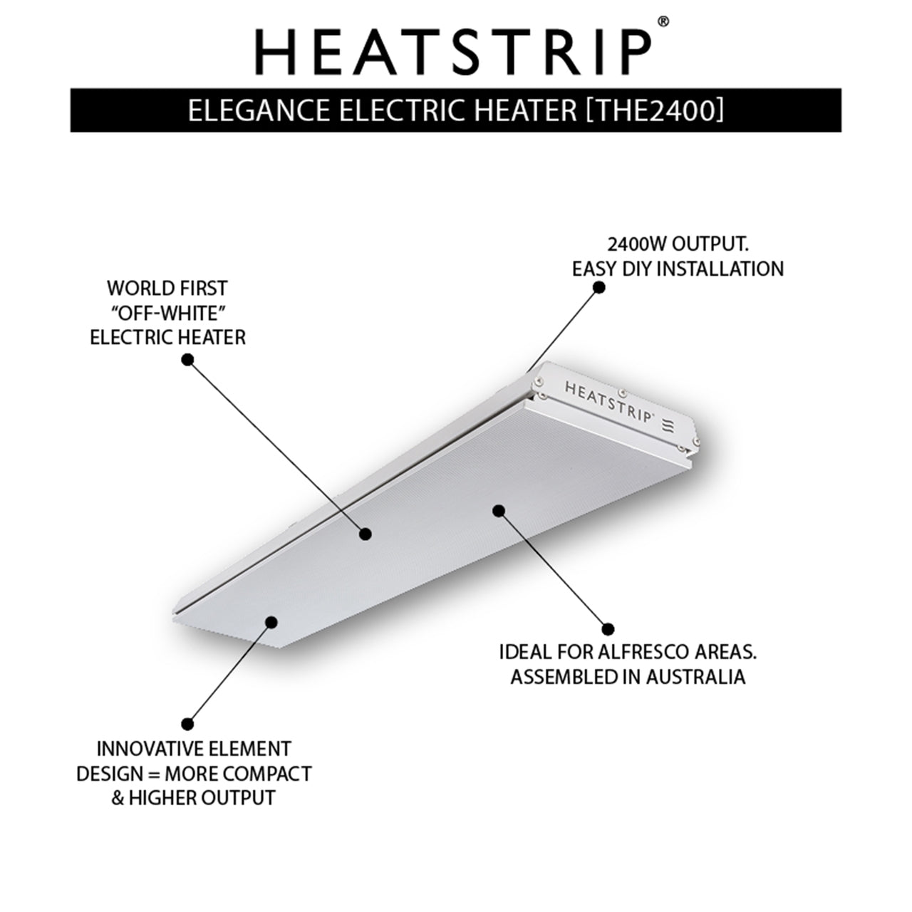 Heatstrip Elegance THE2400 Outdoor Electric Heater