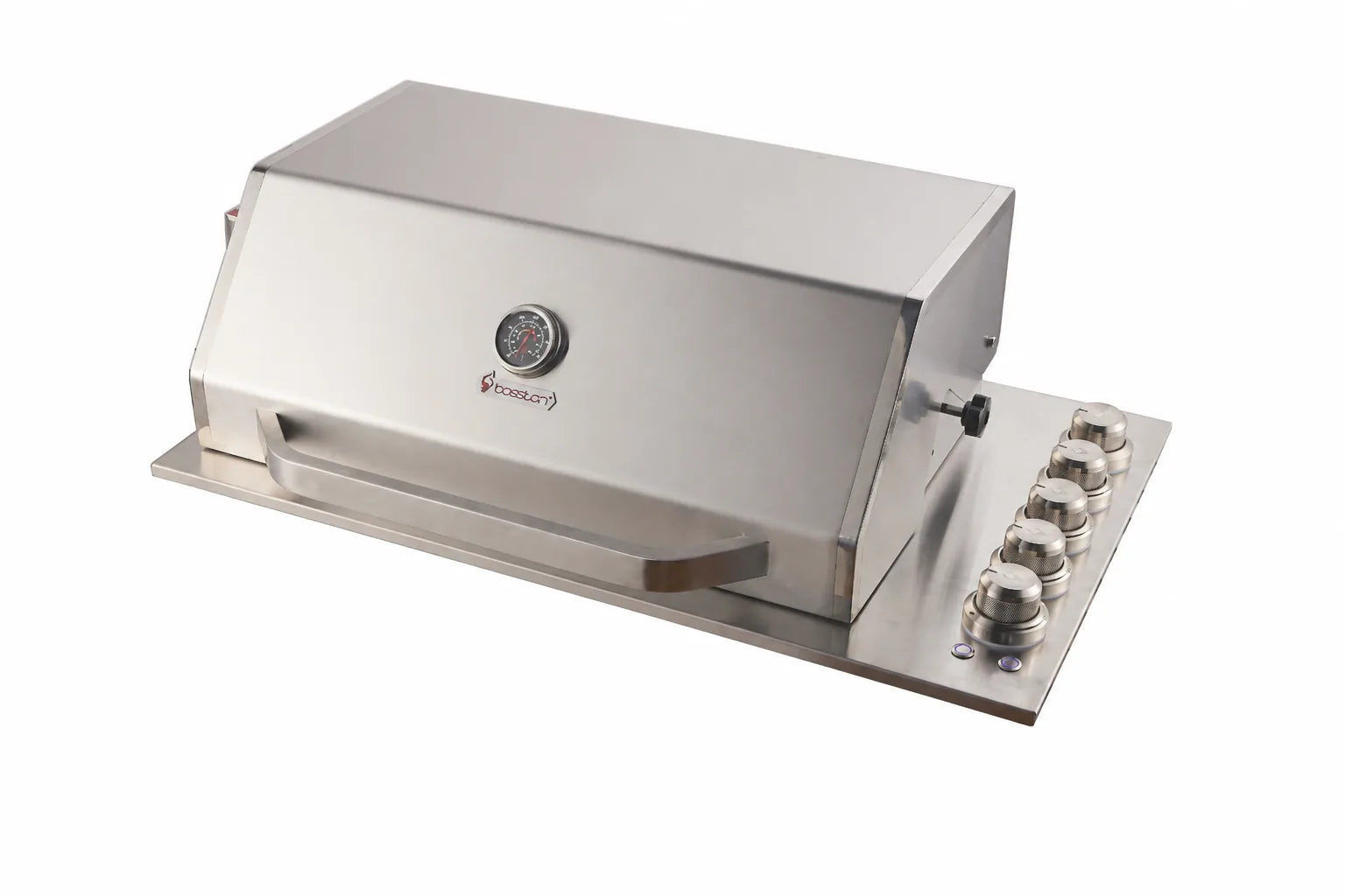 Bossworx Stainless Steel 4 Burner Drop In BBQ with Rear Burner