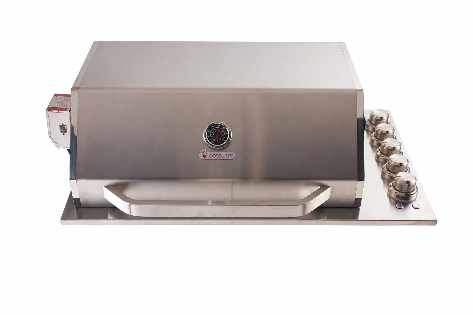 Bossworx Stainless Steel 4 Burner Drop In BBQ with Rear Burner