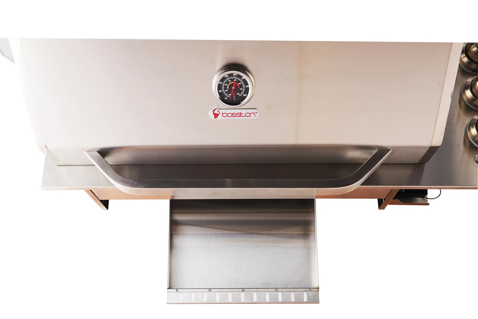 Bossworx Stainless Steel 4 Burner Drop In BBQ with Rear Burner
