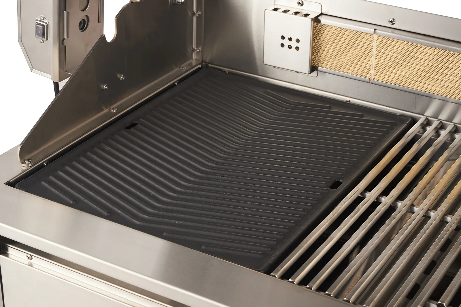 Bossworx Stainless Steel 4 Burner Drop In BBQ with Rear Burner