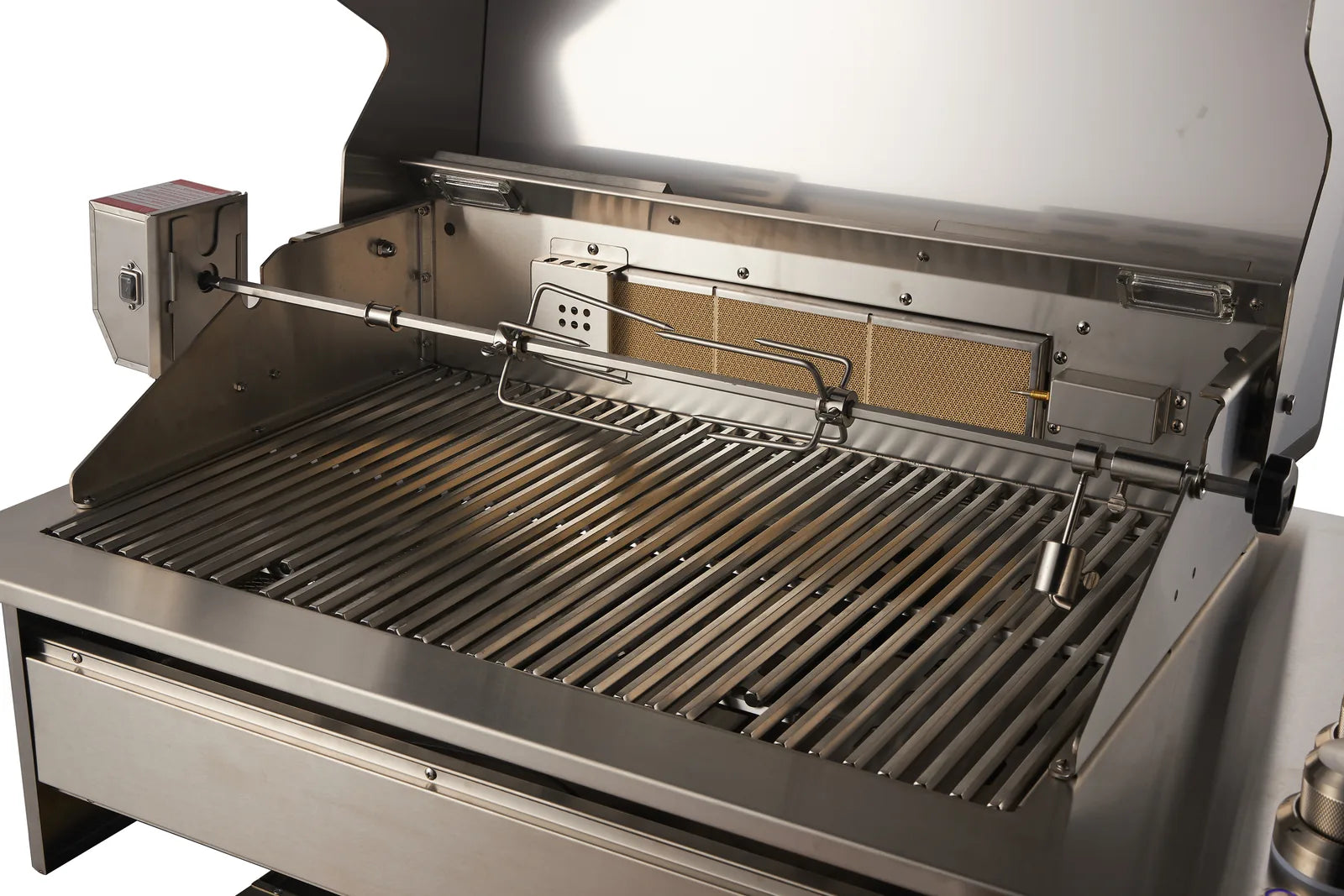 Bossworx Stainless Steel 4 Burner Drop In BBQ with Rear Burner
