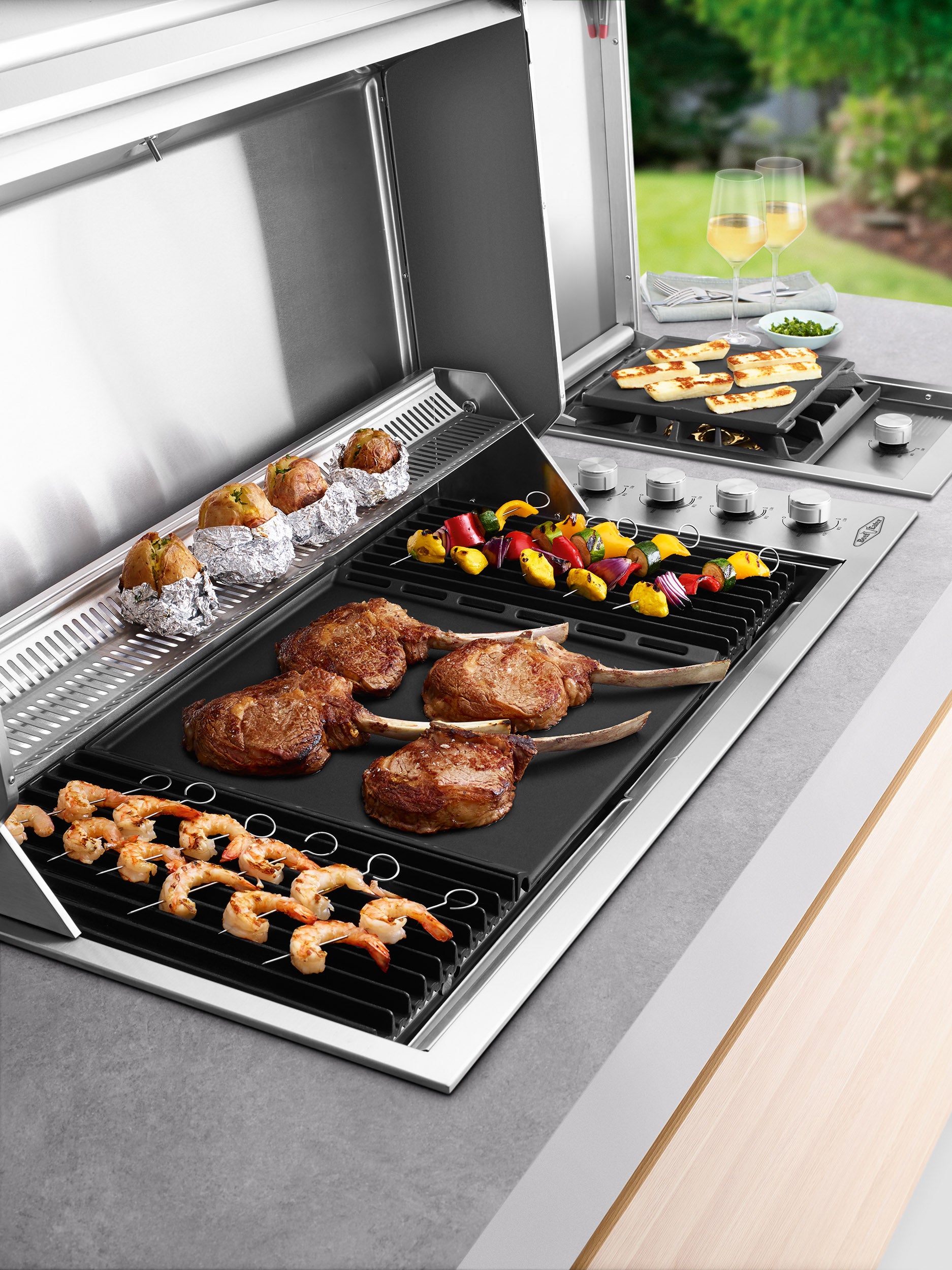 Beefeater Signature ProLine 6 Burner Stainless Steel Built-In BBQ with Hood