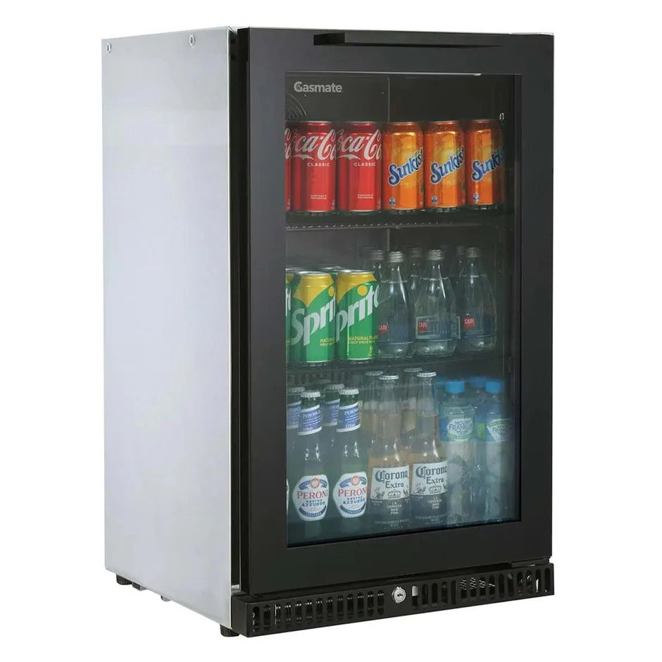 Gasmate Premium Bar Fridge 97L - Black Interior BFR1088
