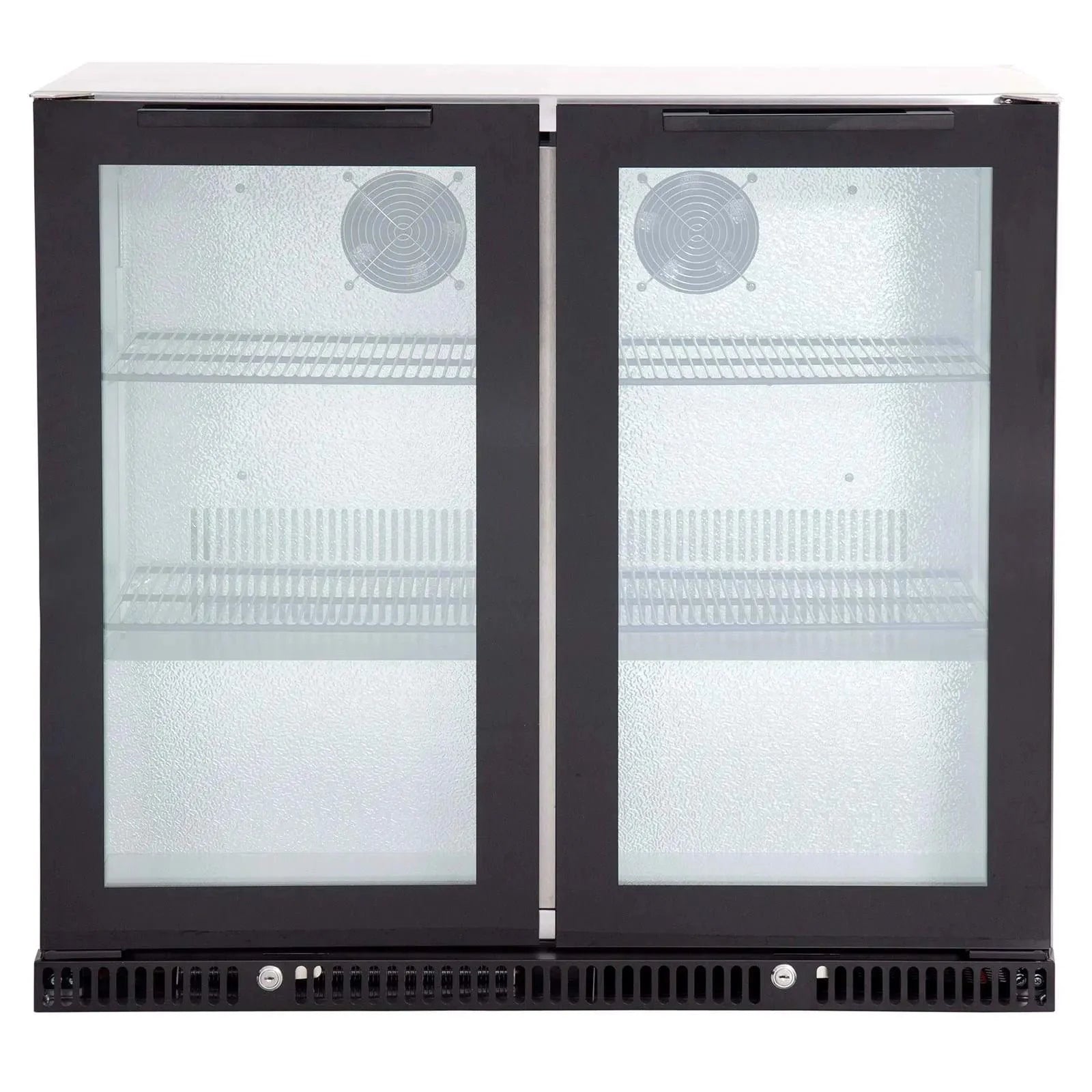 Gasmate Premium Double Glass Door Bar Fridge Aluminium Interior - 187L - The BBQ King