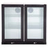 Gasmate Premium Double Glass Door Bar Fridge Aluminium Interior - 187L - The BBQ King