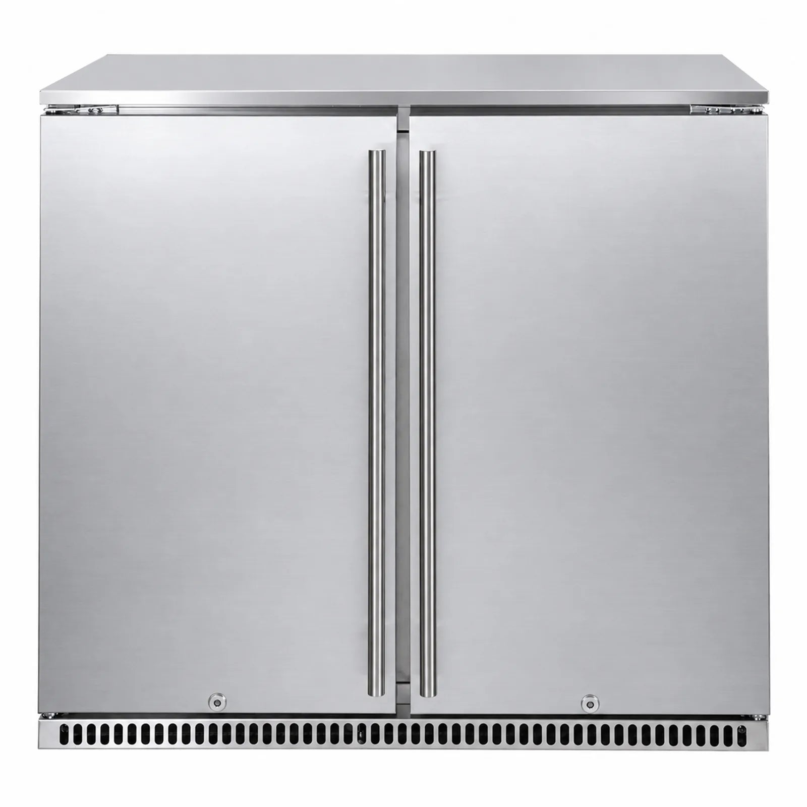 Bossworx 190L Solid Stainless Steel Double Door Alfresco Fridge