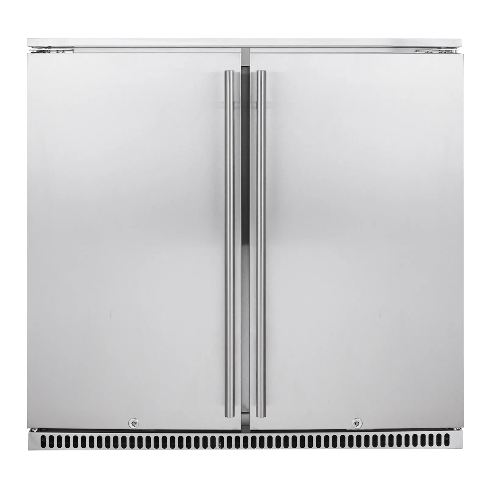 Bossworx 190L Solid Stainless Steel Double Door Alfresco Fridge