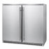 Bossworx 190L Solid Stainless Steel Double Door Alfresco Fridge