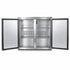 Bossworx 190L Solid Stainless Steel Double Door Alfresco Fridge