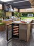 Bossworx 4 Burner Stainless Steel Drop-In BBQ & 180L Dual Zone Alfresco Fridge Bundle