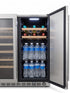 Bossworx 180L Beer and Wine Dual Zone Alfresco Refrigerator