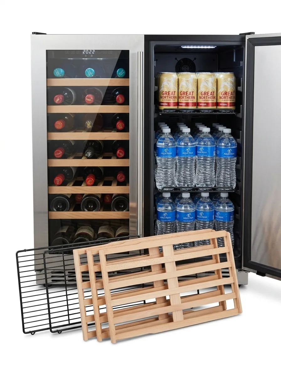 Bossworx 180L Beer and Wine Dual Zone Alfresco Refrigerator