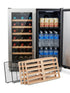 Bossworx 180L Beer and Wine Dual Zone Alfresco Refrigerator