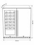 Bossworx 180L Beer and Wine Dual Zone Alfresco Refrigerator