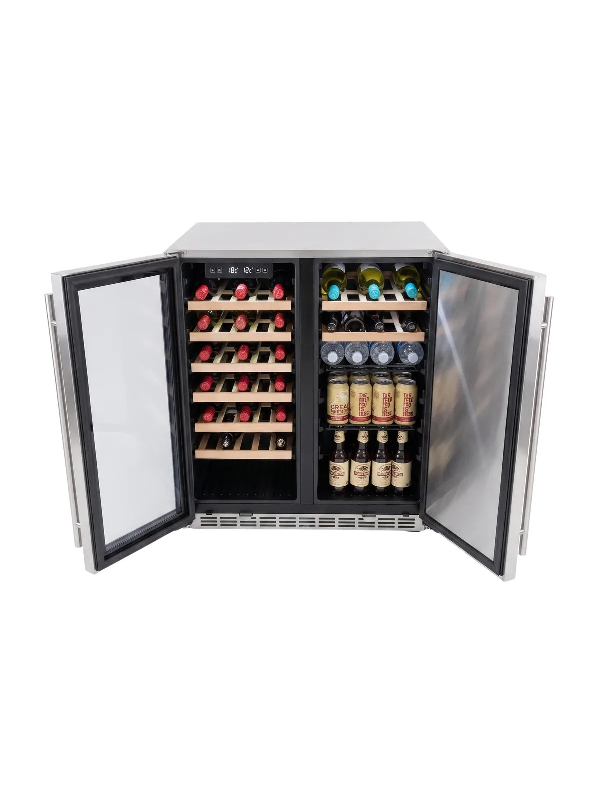 Bossworx 180L Beer and Wine Dual Zone Alfresco Refrigerator