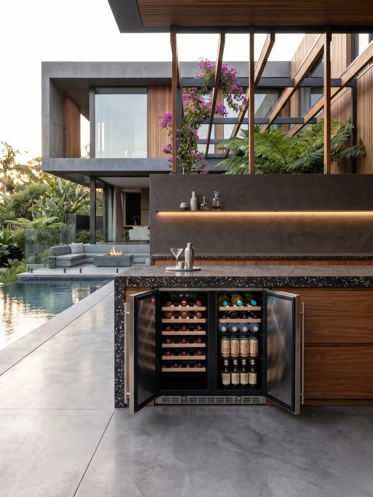 Bossworx 180L Beer and Wine Dual Zone Alfresco Refrigerator