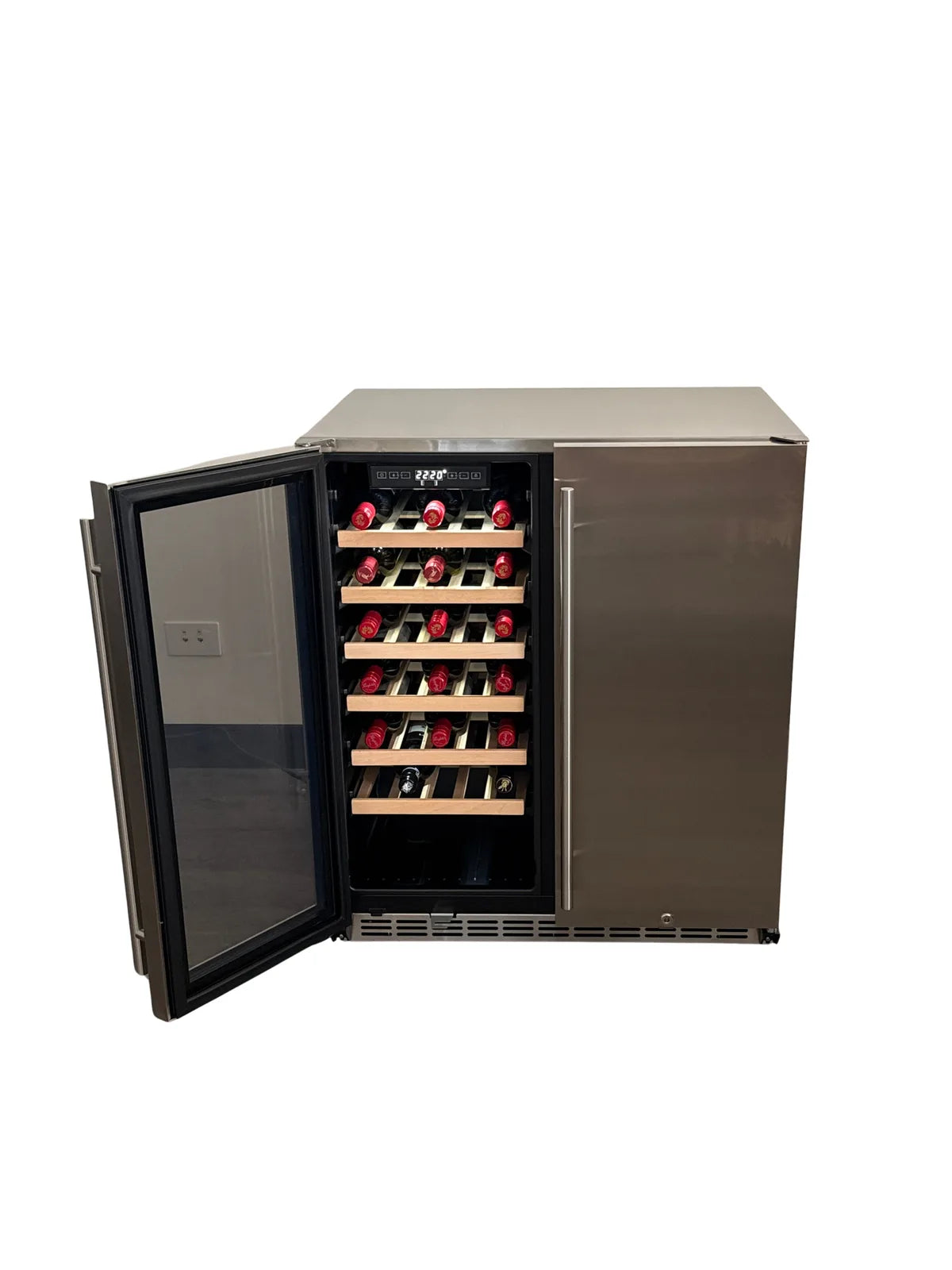 Bossworx 180L Beer and Wine Dual Zone Alfresco Refrigerator