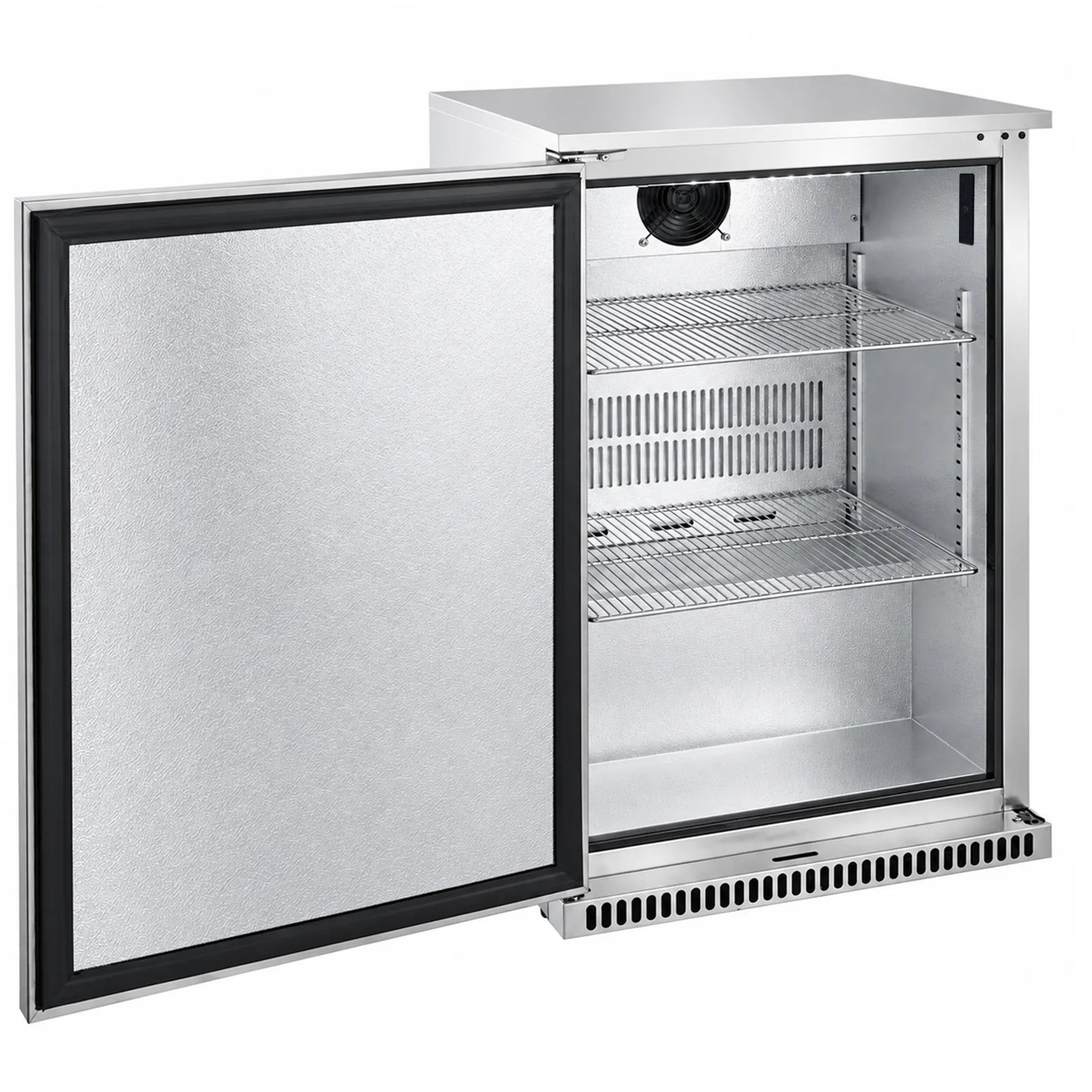 Bossworx 118L Solid Stainless Steel Single Door Alfresco Fridge