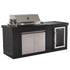 Bossworx Outdoor Kitchen with Stainless Steel 4 Burner BBQ & Fridge