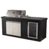 Bossworx Outdoor Kitchen with Stainless Steel 4 Burner BBQ & Fridge