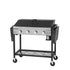 Gasmate Caterer Flat Plate 4 Burner BBQ shelves down
