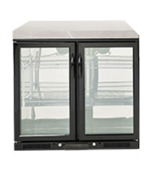 Crossray Mini Outdoor Kitchen with 2 Burner Gas BBQ with 208L Double Fridge