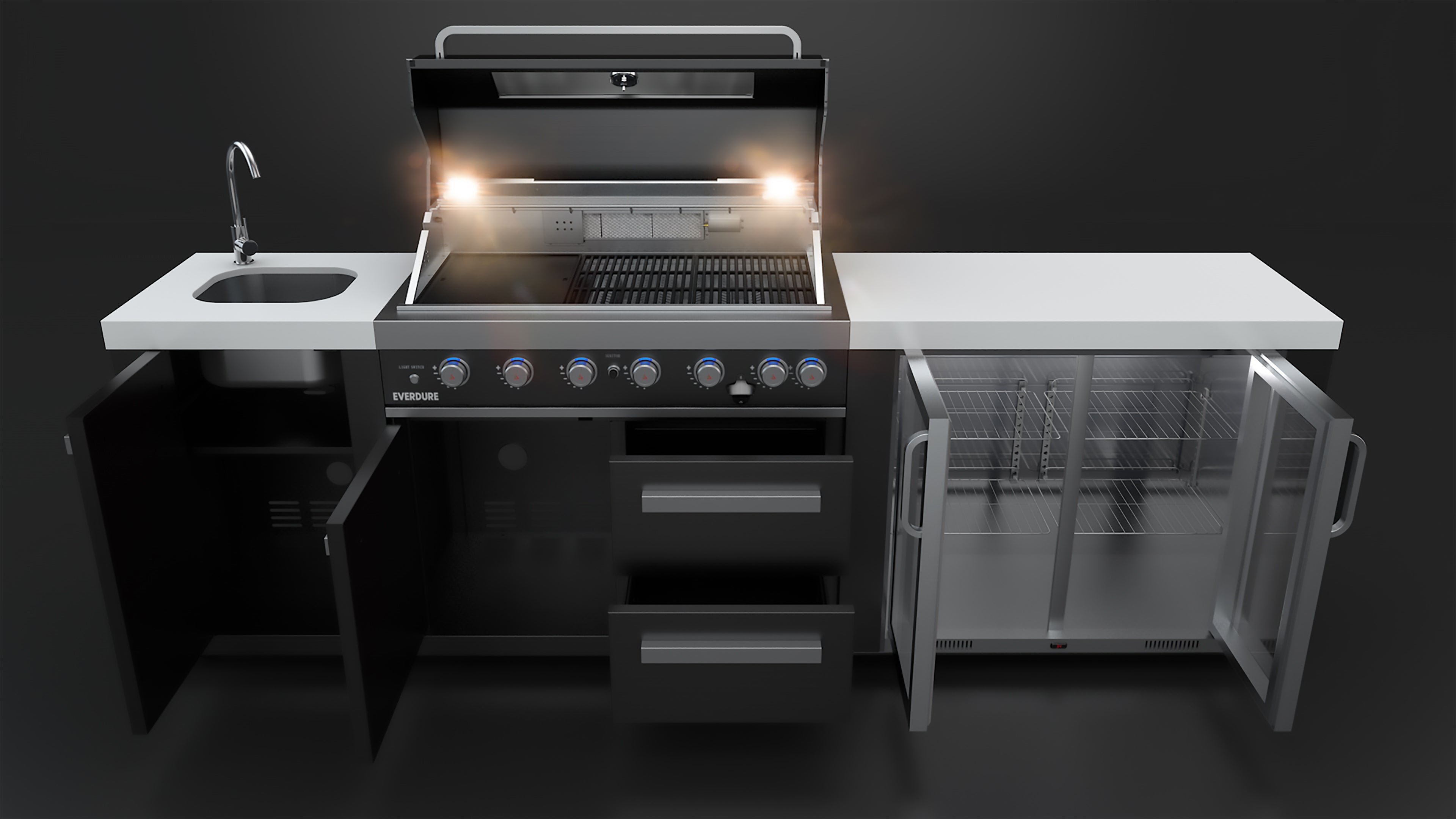 Everdure Neo Black Outdoor Kitchen