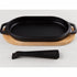 Ooni Cast Iron SIZZLER Pan with Removable Handle & Thick Wooden Trivet (UU-P08C00)