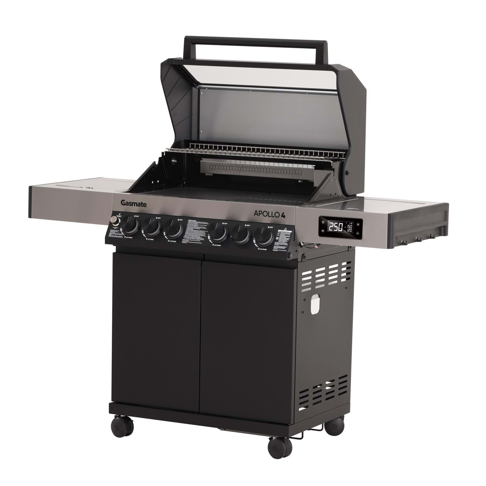 Gasmate Apollo 4B Black Hooded Gas BBQ - Including Cover