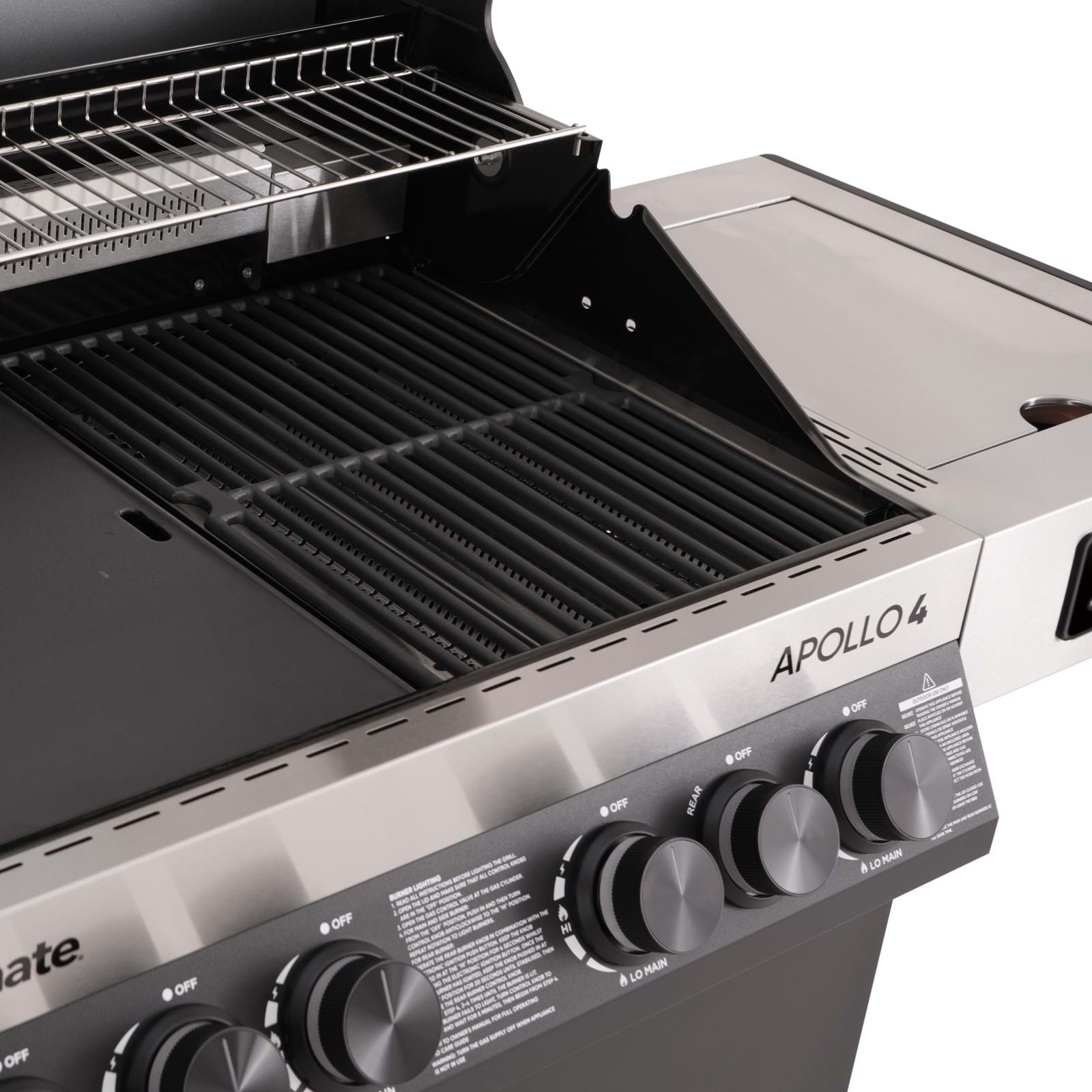 Gasmate Apollo 4B Black Hooded Gas BBQ - Including Cover