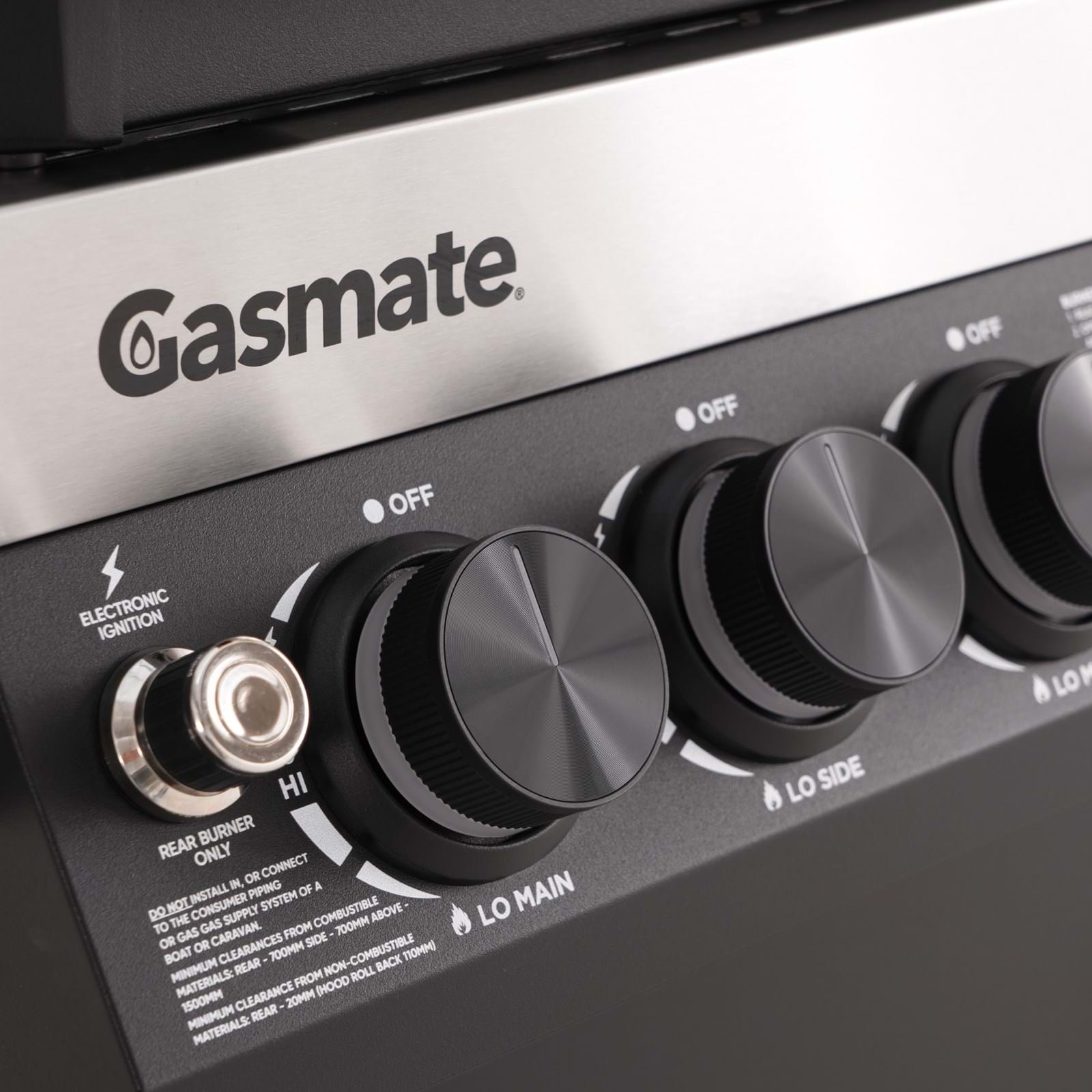 Gasmate Apollo 4B Black Hooded Gas BBQ - Including Cover