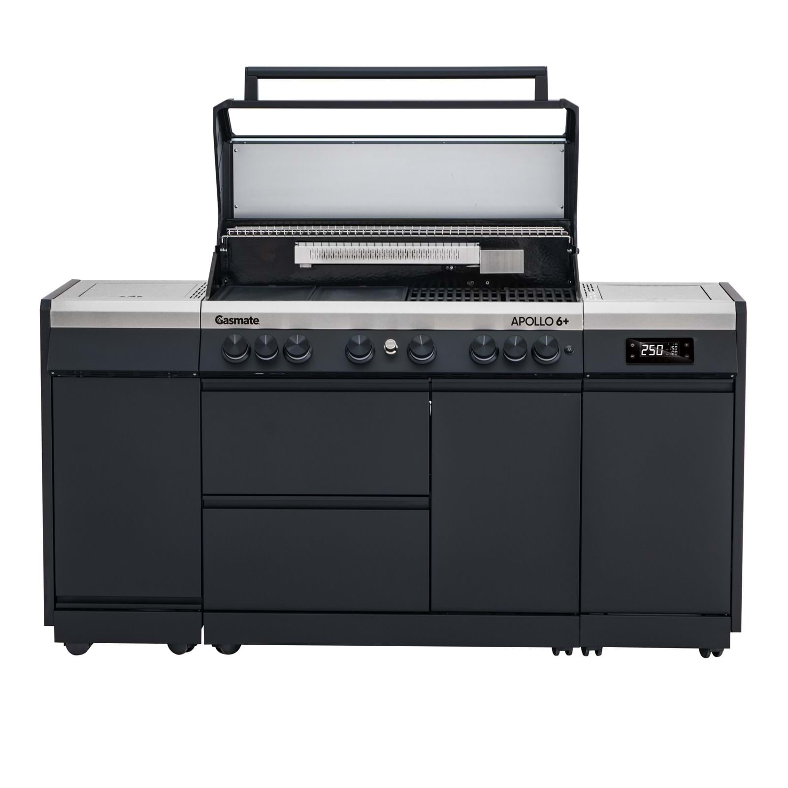Gasmate Apollo 6+ Black Hooded Gas BBQ