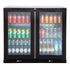Gasmate Premium Double Glass Door Bar Fridge Aluminium Interior - 187L - The BBQ King