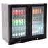 Gasmate Premium Double Glass Door Bar Fridge Aluminium Interior - 187L - The BBQ King