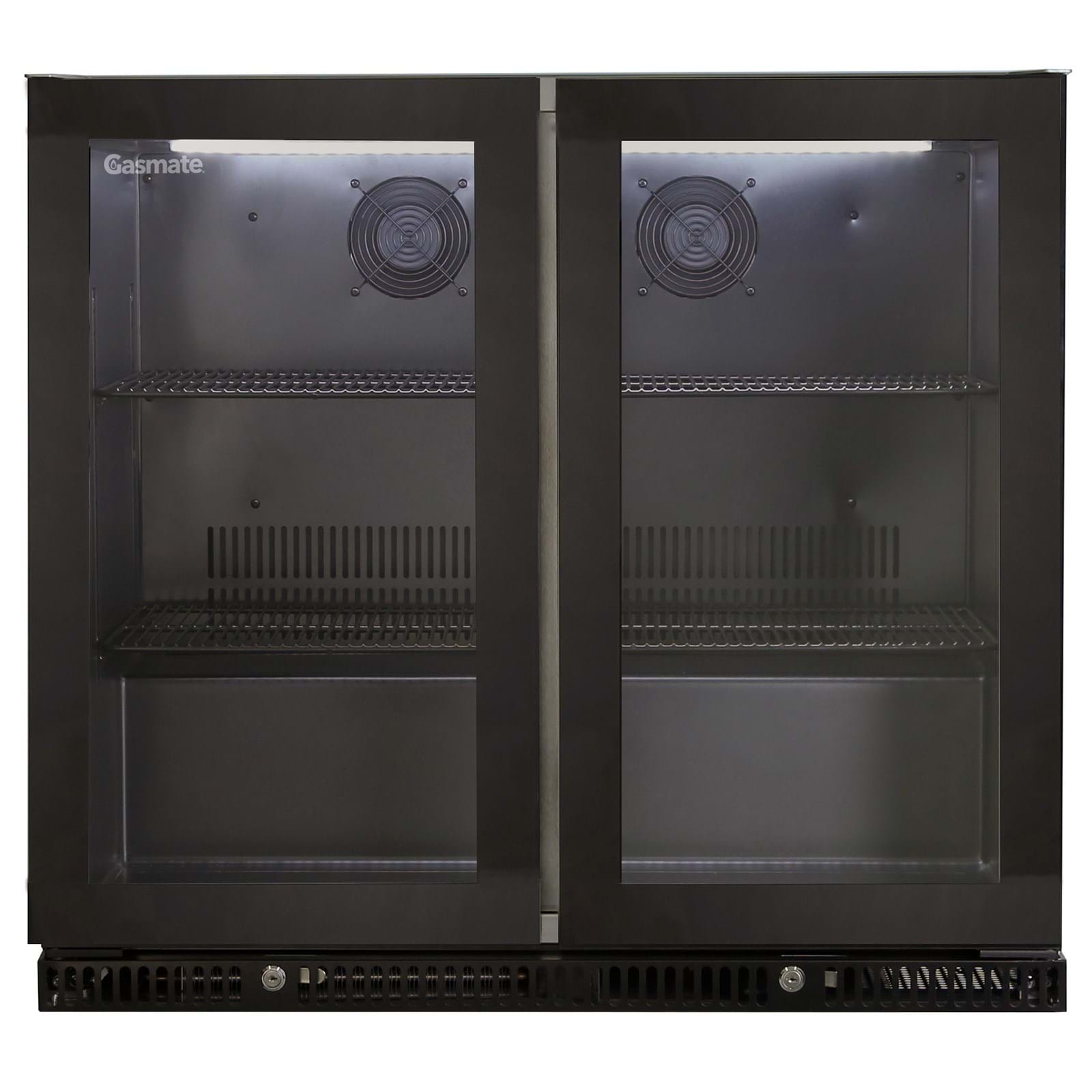 Gasmate Nova Graphite Outdoor Kitchen with Storage, Double Door Fridge + Top, BBQ, Sink and Drawers