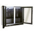 Gasmate 187 Litre Premium Double Glass Door Bar Fridge with Black Interior - BFR2088