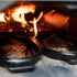 Ooni | Cast Iron Sizzler Pan w/ Removable Handle and Thick Wooden Trivet