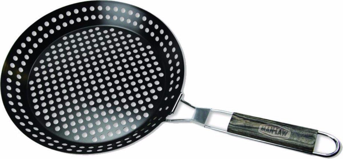Man Law Non-stick Skillet Basket - The BBQ King
