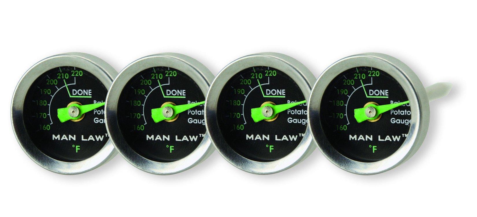 Man Law Glow in the Dark Potato Thermometers - The BBQ King