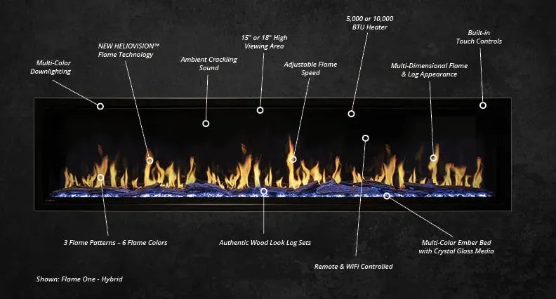 Modern Flames Orion Multi Heliovision Electric Fireplace