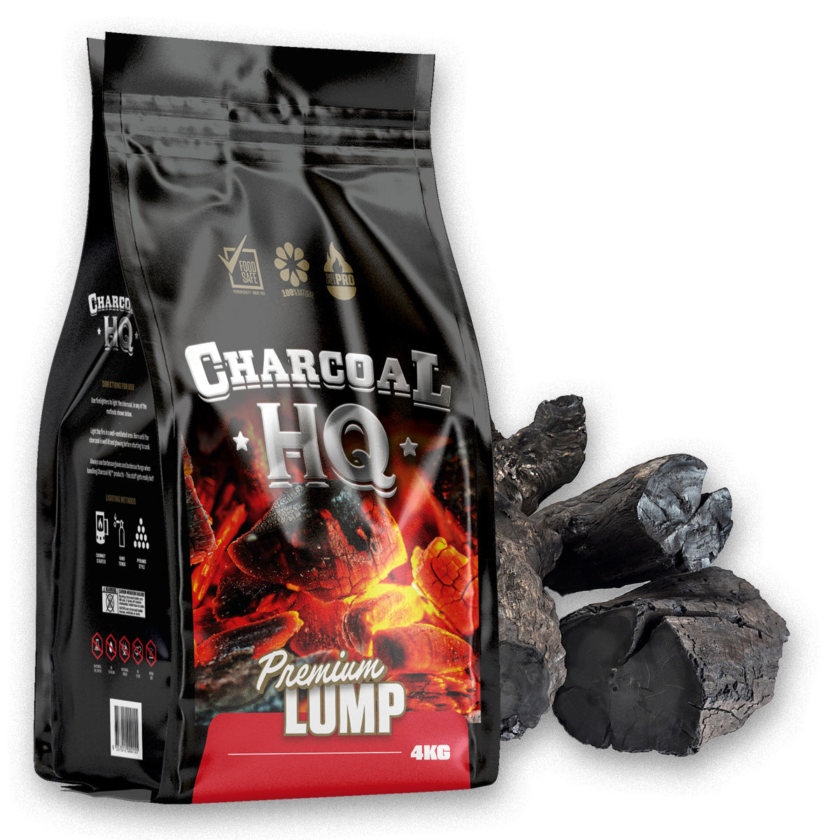 Charcoal HQ - Premium Lump Charcoal 4kg