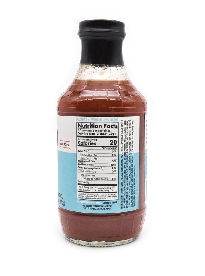 Franklin Vinegar BBQ Sauce