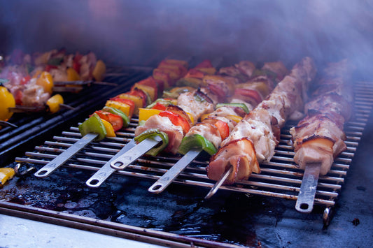 Tucker Stainless Steel 450mm Flat Skewers (6 Pack)