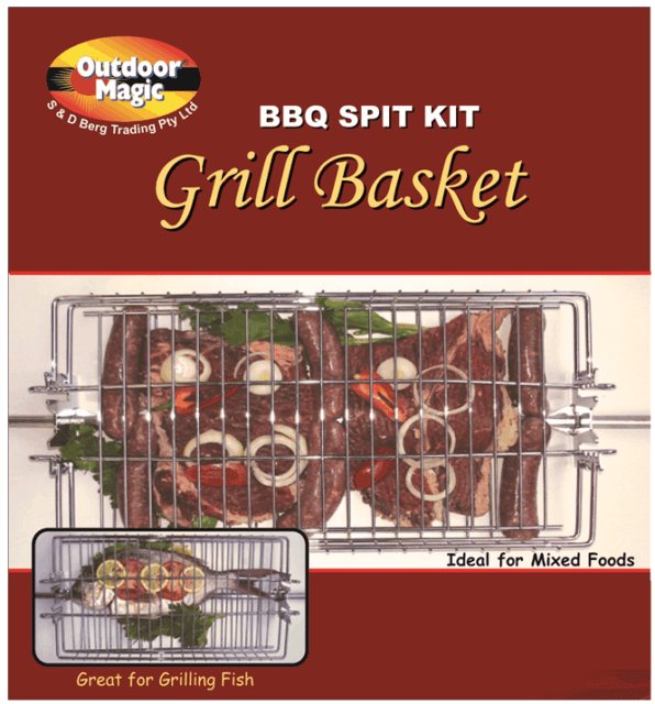 Outdoor Magic Spit Grill Basket - The BBQ King