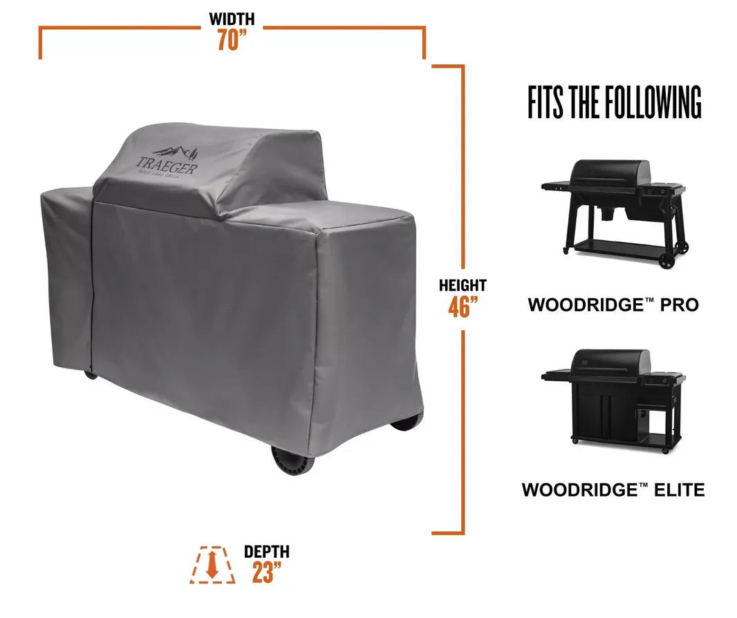 Traeger Woodridge Pro Full Length Grill Cover