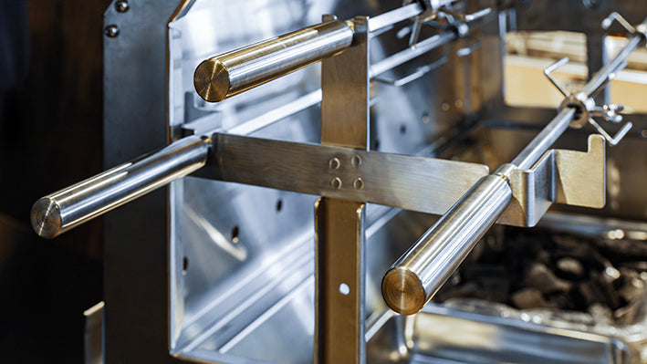 Tucker Semi Hooded 900mm Charcoal Spit